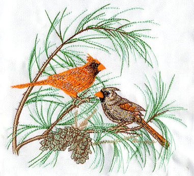 embroidery digitizing bird design